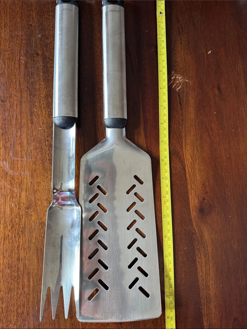 Hoffritz German Stainless Steel Angle Slotted Spatula and Fork